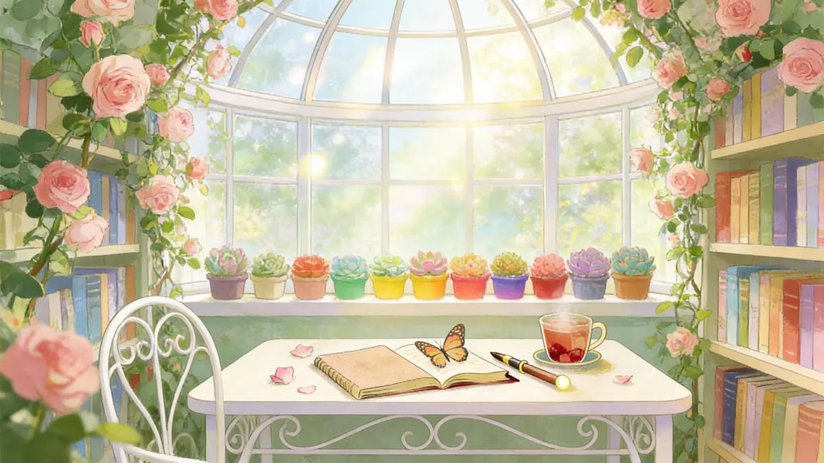 生产力-春天的书桌